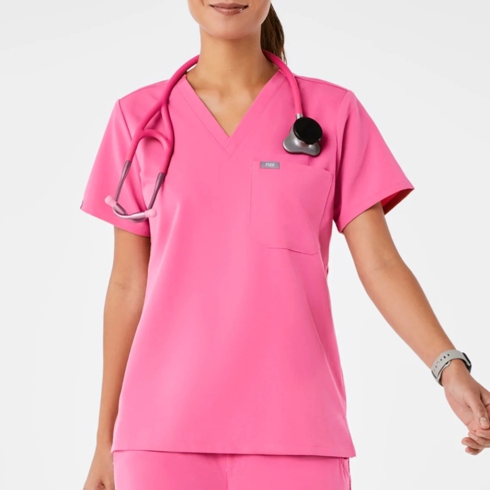Figs Catarina scrub top F'ing Pink Limited Edition Rare